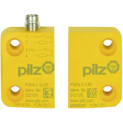 Pilz Magnetischer Sicherheitsschalter PSEN 2.1p-20 #502220 | Rechteckig | M8 Stecker | 8mm Schaltabstand | 24V DC | IP65