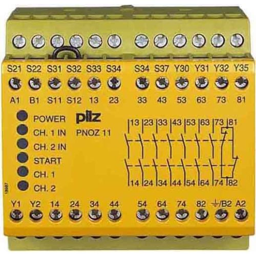 Bild: Pilz Sicherheitsrelais PNOZ 11 24VAC 24VDC 7n/o 1n/c