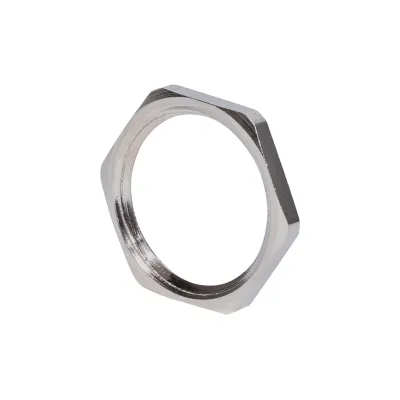 Plica Gegenmutter PG21 926000215 | Sechskantmutter Messing vernickelt | Kabelverschraubung Metall | Industriequalität