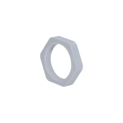Plica Gegenmutter 907211511 | Sechskantmutter PG9 | Polyamid GFK glasfaserverstärkt | halogenfrei | lichtgrau
