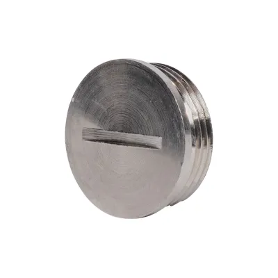 Plica Verschlussschraube M50 916707050 | Blindstopfen Metall | O-Ring selbstdichtend | Messing vernickelt