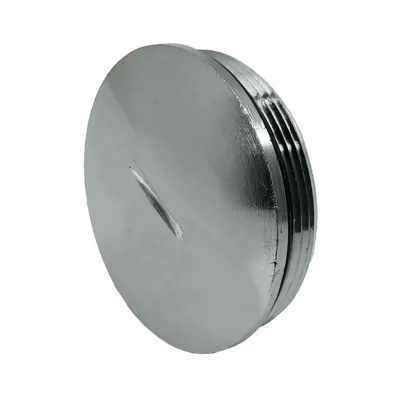 Plica Verschlussschraube M63 926706063 | Blindstopfen Messing vernickelt | metrisch | O-Ring | IP54 | Nickel