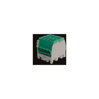 Pollmann Hauptleitungsabzweigklemme HLAK 25-1/6 M2 | 1-polig | 130A | schraubbar | DIN-Schiene | berührungssicher | grün