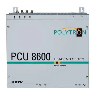 Polytron Kompakt-Kopfstelle PCU8610 / 5552260 | 4x DVB-S/S2 auf 8x DVB-C | integrierte Matrix | Installationshardware