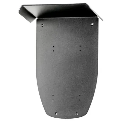 PRACHT Wandhalterung mit Regenschutzdach ALPHA9001 | Wetterschutzdach für ALPHA Ladestation | Aluminium schwarz