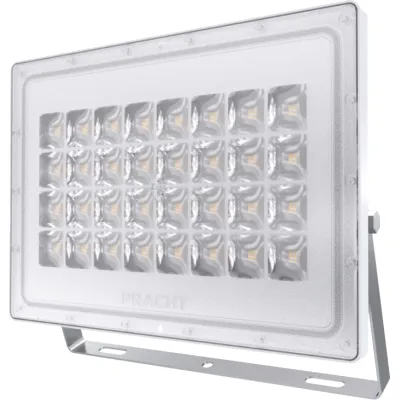 PRACHT LED-Fluter FLOODY ECO 5200001 | 100W | 13000lm | 4000K neutralweiß | IP65 | IK07 | schwenkbar | Aluminium weiß