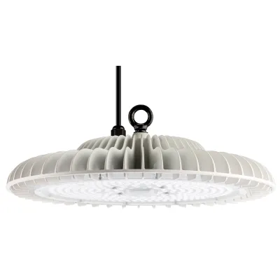 PRACHT LED-Hallenstrahler COMO BL 117W 21000lm | DALI dimmbar | 4000K neutralweiß | IP65 | Ø38cm weiß