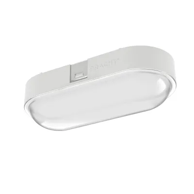 PRACHT LED-Ovalleuchte NINA ECO 5200010 | 950lm 8W 4000K | IP65 IK07 | 23cm | schlagfest | Wand- & Deckenmontage | weiß