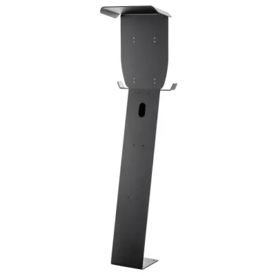 PRACHT Standfuß für Ladestation ALPHA9000 | mit Regenschutzdach | Aluminium pulverbeschichtet | schwarz | 1434x357 mm