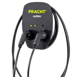 Pracht Wallbox ALPHA 1002, 2x Anschluss mit Ladekabel Typ2 - 5,5m