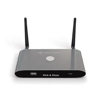 KINDERMANN Präsentationssystem K40BaseUnit 7488000315 | kabellos | HDMI 4K60Hz | WLAN 2,4/5GHz | PoE | Audio | USB