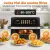 Bild: ProfiCook XXL Heißluftfritteuse PC-FR 1313 H | 10L Airfryer | 2 Kammern | 2400W | fettfrei | Sensor Touch | Schwarz