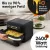 Bild: ProfiCook XXL Heißluftfritteuse PC-FR 1313 H | 10L Airfryer | 2 Kammern | 2400W | fettfrei | Sensor Touch | Schwarz