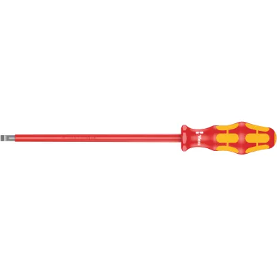 Wera Schlitz-Schraubendreher 160i VDE 05006126001 | isoliert 1000V | Lasertip | 1,2 x 6,5 x 200 mm | ergonomisch | Acryl