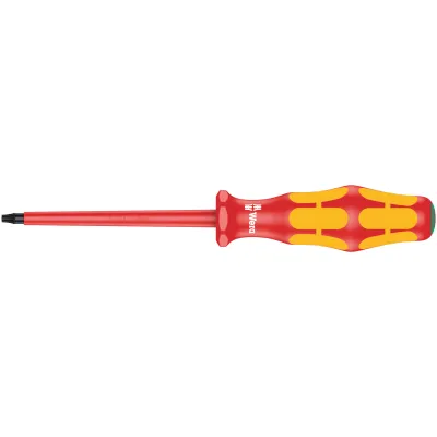 Wera VDE-Schraubendreher 167 i | 05006169001 | TORX TX9 x 80 mm | isoliert bis 1000V | Kraftform Plus Griff | Rot