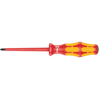 Wera VDE Schraubendreher 167 i | TORX TX8 | isoliert 1000V | 80mm Klinge | Kraftform Griff | Sechskantabrollschutz