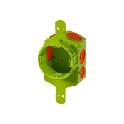 Primo Hohlwand-Geräte-Verbindungsdose UniQ 73 mm P270-01 | luftdicht halogenfrei | Ø 74 mm | Kunststoff | grün