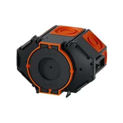 Primo Membrandose M1 60 P760 | Betondose für Betonbau | 60 mm Ø | 12 Einführungen | halogenfrei | IP30 | grau