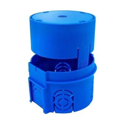 Primo Multidose P002 | Unterputz Hohlwand-Gerätedose | 64 mm rund | Tiefe 58-75 mm | Kunststoff halogenfrei | blau