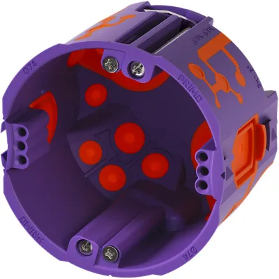 Primo Hohlwanddose Qnect P201-02 | Schallschutzdose Trockenbau | 62 mm tief | Ø 74 mm | halogenfrei | luftdicht