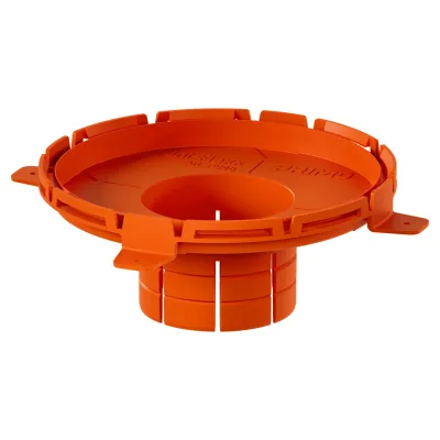 Primo Frontteil Uni-Flexx P948 für Einbaugehäuse XL150 | Zubehör für Leuchten | 68 mm Öffnung | orange