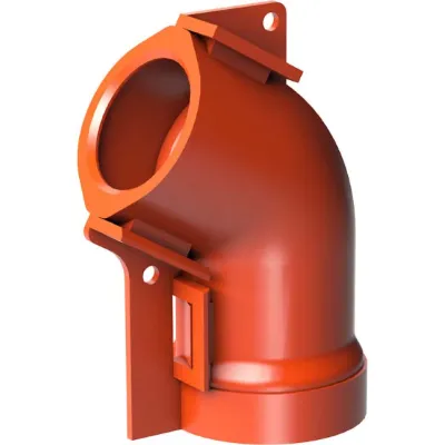 Primo Wand- und Deckenkrümmer P419 | 30° | M20/M25 | Betonbau | mit Deckel | sichere Zugentlastung | kompakte Bauform