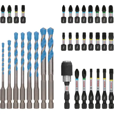 Bosch Bit- und Bohrer-Set 2608522518 | PRO Impact Mixed Set 35-tlg. | Schrauberbits & Bohrer | Koffer