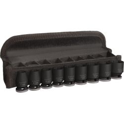 PRO Impact Steckschlüsseleinsatz-Set 3/8", 9-teilig (schwarz, Standard)