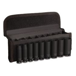 PRO Impact Steckschlüsseleinsatz-Set 3/8", 9-teilig (schwarz, tief)