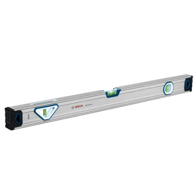 Bosch Professional Wasserwaage 1600A01V3Y | 60 cm | Aluminium | hohe Genauigkeit 0,5 mm/m | stabile Endkappen | Blau