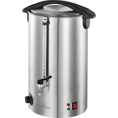 ProfiCook Heißgetränkeautomat PC-HGA 1111 | 16L Glühweinkocher | Edelstahl | Temperaturregelung | 1500W | Silber