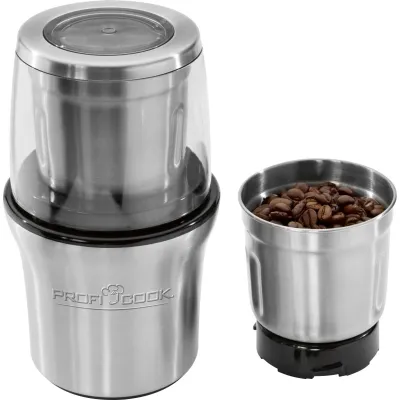 ProfiCook PC-KSW 1021 N Kaffeemühle elektrisch | 200W | Edelstahl | einstellbar | für Kaffee & Gewürze