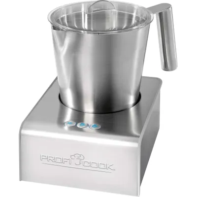 ProfiCook Milchaufschäumer PC-MS 1032 | Elektrisch 600W | 6 Funktionen | Heiß & Kalt | 500ml | Edelstahl | silber