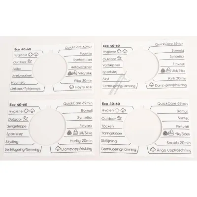 Programmscheibe für Waschmaschine Electrolux 140283619025 Knopf selbstklebend