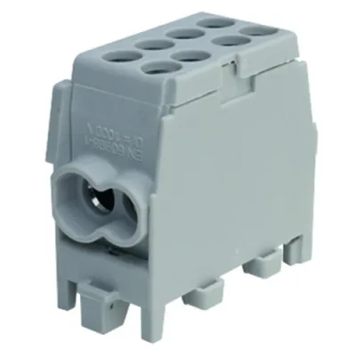 PROTEC.CLASS Hauptleitungs-Abzweigklemme PHLAK2522GR | 1-polig | 25/16 mm² | DIN-Schiene | 130A | VDE | grau