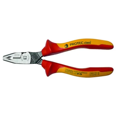 PROTEC.CLASS Schraubenzange PMBS150 MIG-Bite 150mm | Frontgreifbacken | VDE geprüft | isoliert bis 1000V | C60 Stahl