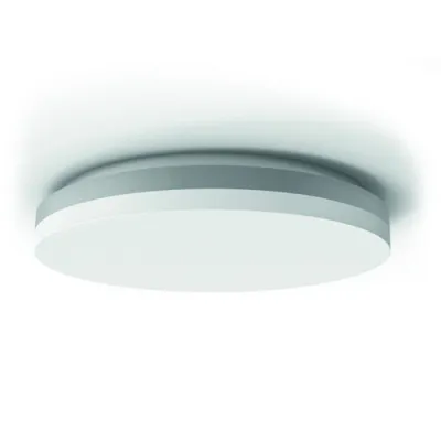 PROTEC.class LED-Anbauleuchte Rund PLEDALRS38W 05400804 | 38W/29W | 4200lm/3200lm | 4000K/3000K | 400mm | IP54 | Silber
