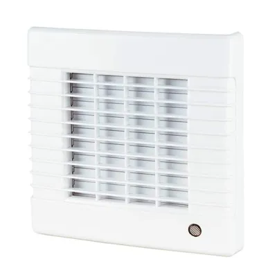 PROTEC.CLASS Lüfter 100 PLKJ100 | Badlüfter mit Jalousie | Nachlaufrelais | leise | 98 m³/h | weiß