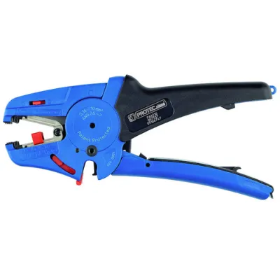 PROTEC.CLASS Abisolierzange PAAZ10 automatisch 0,14-10mm² | Selbsteinstellend | Schneidfunktion | ergonomisch | blau