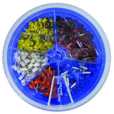 Protec.Class Streudose Aderendhülsen PAEHSD1 0,5-2,5mm² | 400-teilig | isoliert | halogenfrei | farbcodiert