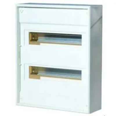 PROTEC.CLASS AP-Verteiler PAPV 24-2N | 05104731 | Sicherungskasten 2-reihig 24 Module | Aufputz | IP30 | 63A | grau