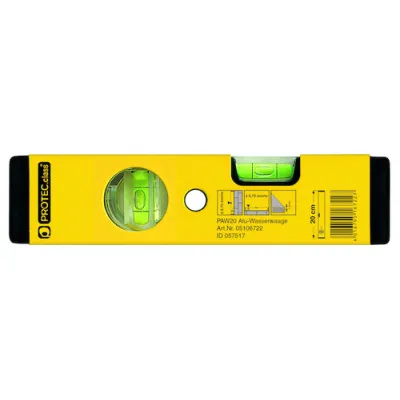 PROTEC.CLASS PAW20 Alu-Wasserwaage 20 cm