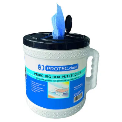 PROTEC.CLASS Putztuchersatzrolle PBBER 05106690 | 200 Tücher je Rolle | Zellstoffvlies | perforiert | VE 2 | saugstark