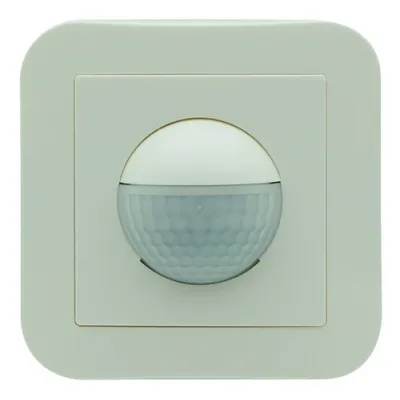 PROTEC.CLASS Bewegungsmelder PBMUP 180 WS | Wand-Bewegungsmelder Unterputz 180° | Akustiksensor | 2300W | weiß