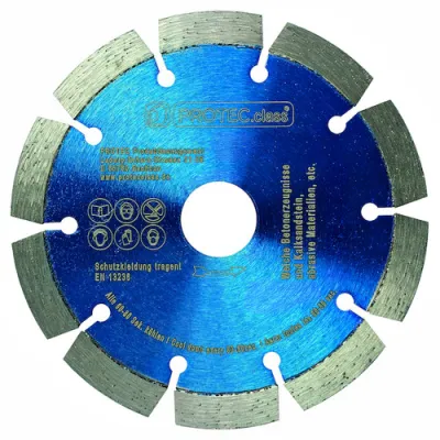 PROTEC.CLASS Diamanttrennscheibe PDL150 | 150 mm Laser | Beton, Mauerwerk, Dachziegel | Nass- & Trockenschnitt