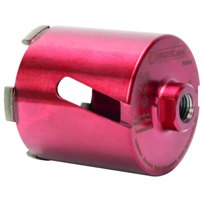 PROTEC.CLASS Dosensenker PDLGP82 | 82 mm Premium | Diamant lasergeschweißt | M16 Gewinde | Beton & Ziegel | Rot