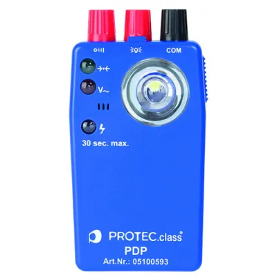 PROTEC Durchgangsprüfer PDP | optisch & akustisch | LED-Taschenlampe | berührungslos | 300V | IP40