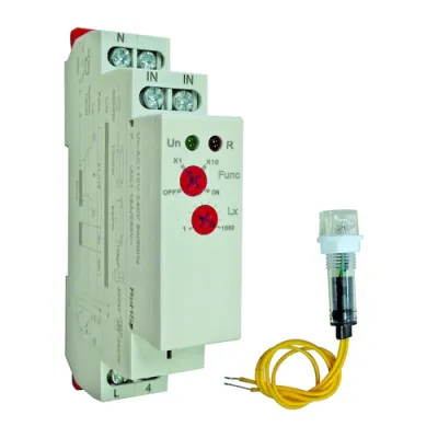 PROTEC.CLASS Dämmerungsschalter PDSL10000LX | separater Lichtsensor | 110-240V AC | DIN-Schiene | LED-Anzeige