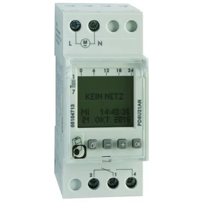 Protec.class Astro-Zeitschaltuhr PDSU21AN | 1 Kanal | Digital | Wochenprogramm | DIN-Schiene | 230V | IP20