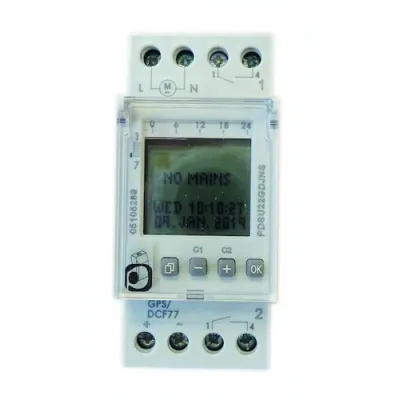 Protec.class Jahres-Zeitschaltuhr PDSU22GDJNS | Digital | 2 Schließer | IP20 | 16A | 2000W | Kunststoff | Multilingual